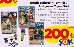GOKİDY OYUNCAK MİNİK DOKTOR/TAMİRCİ/BAHÇIVAN OYUN SETİ